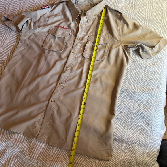 NWT Men's Boy Scouts of America Uniform Button Up, Labeled "L", Measures 2X - Picture 9 of 9